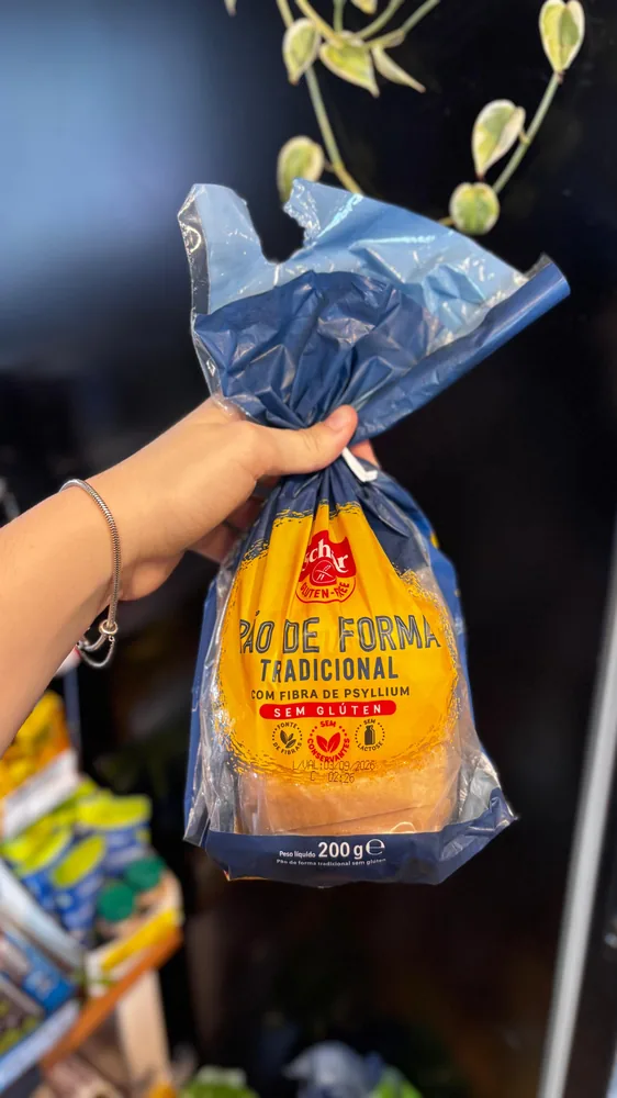 Schär pão de forma tradicional sem glúten com psyllium