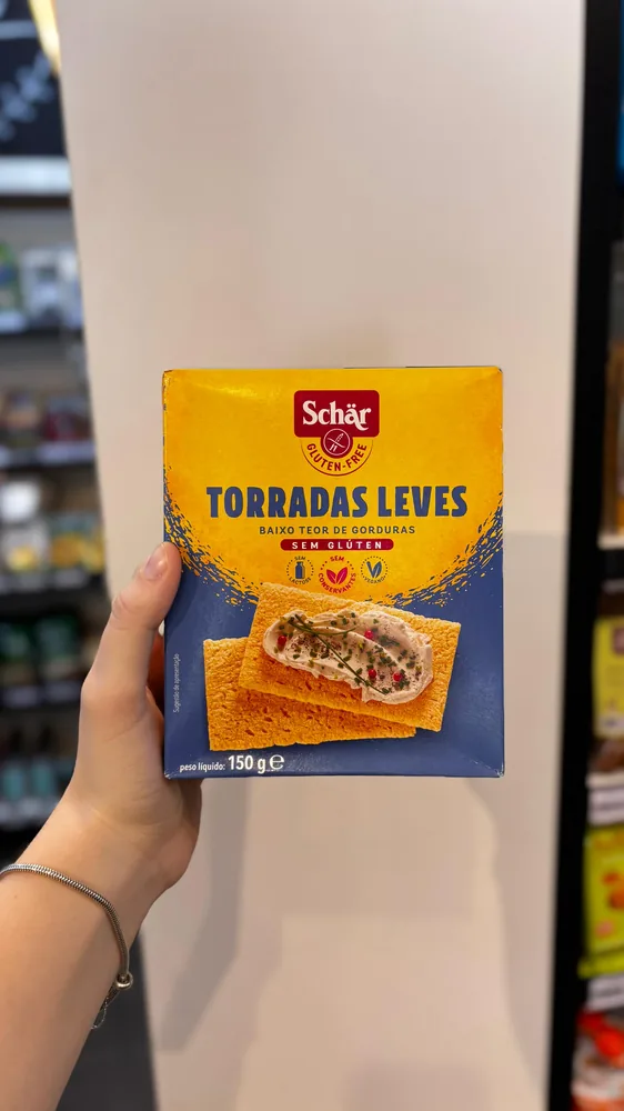 Schär torradas leves sem glúten veganas