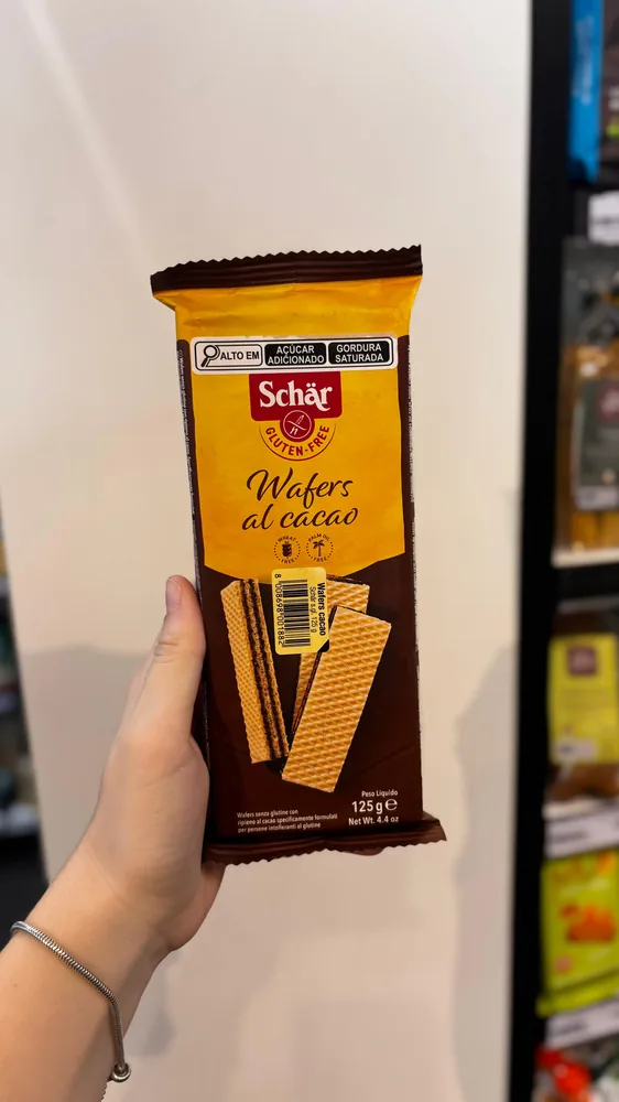 Schär wafers de cacau sem glúten