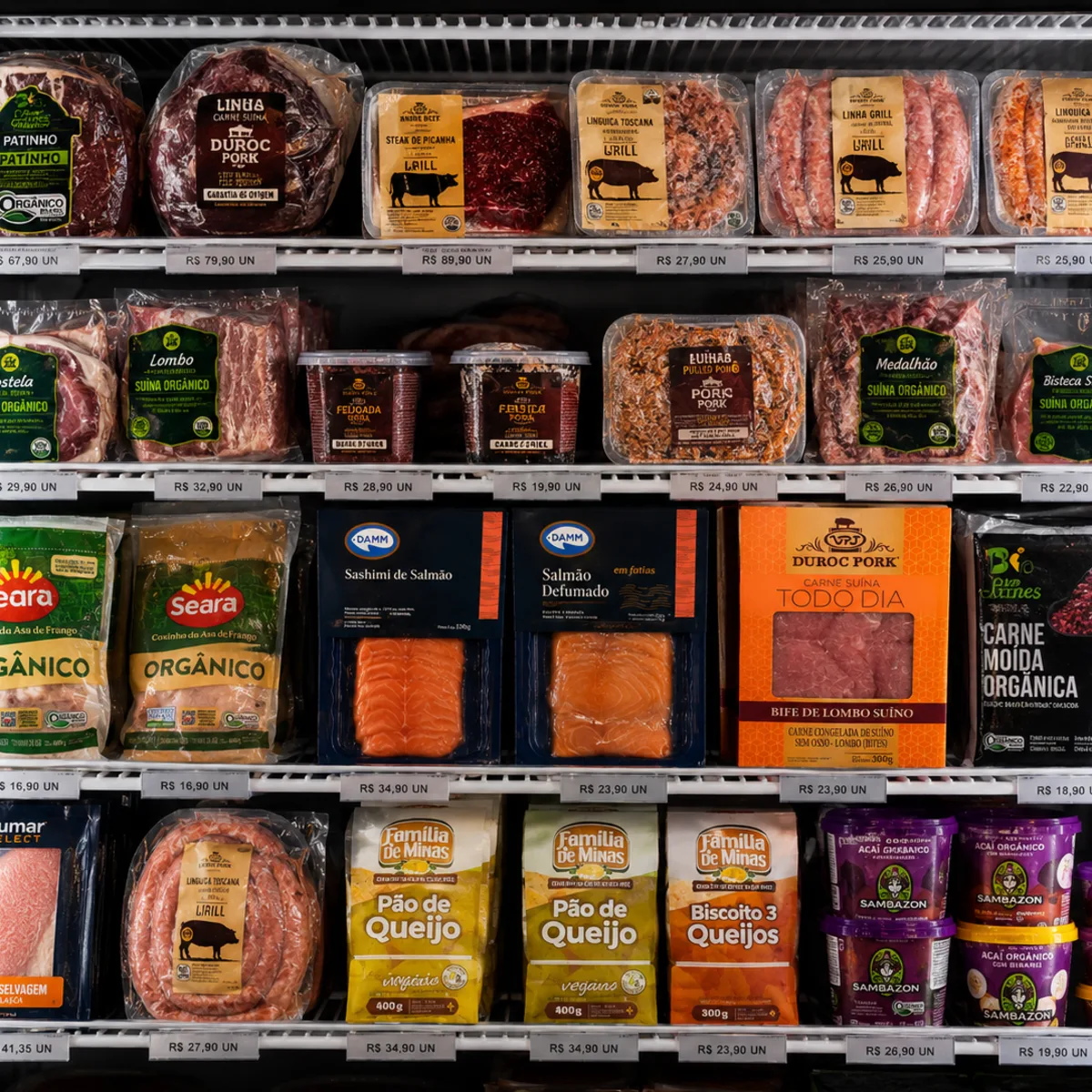 Carnes orgânicas selecionadas no Emporium Lia Toss