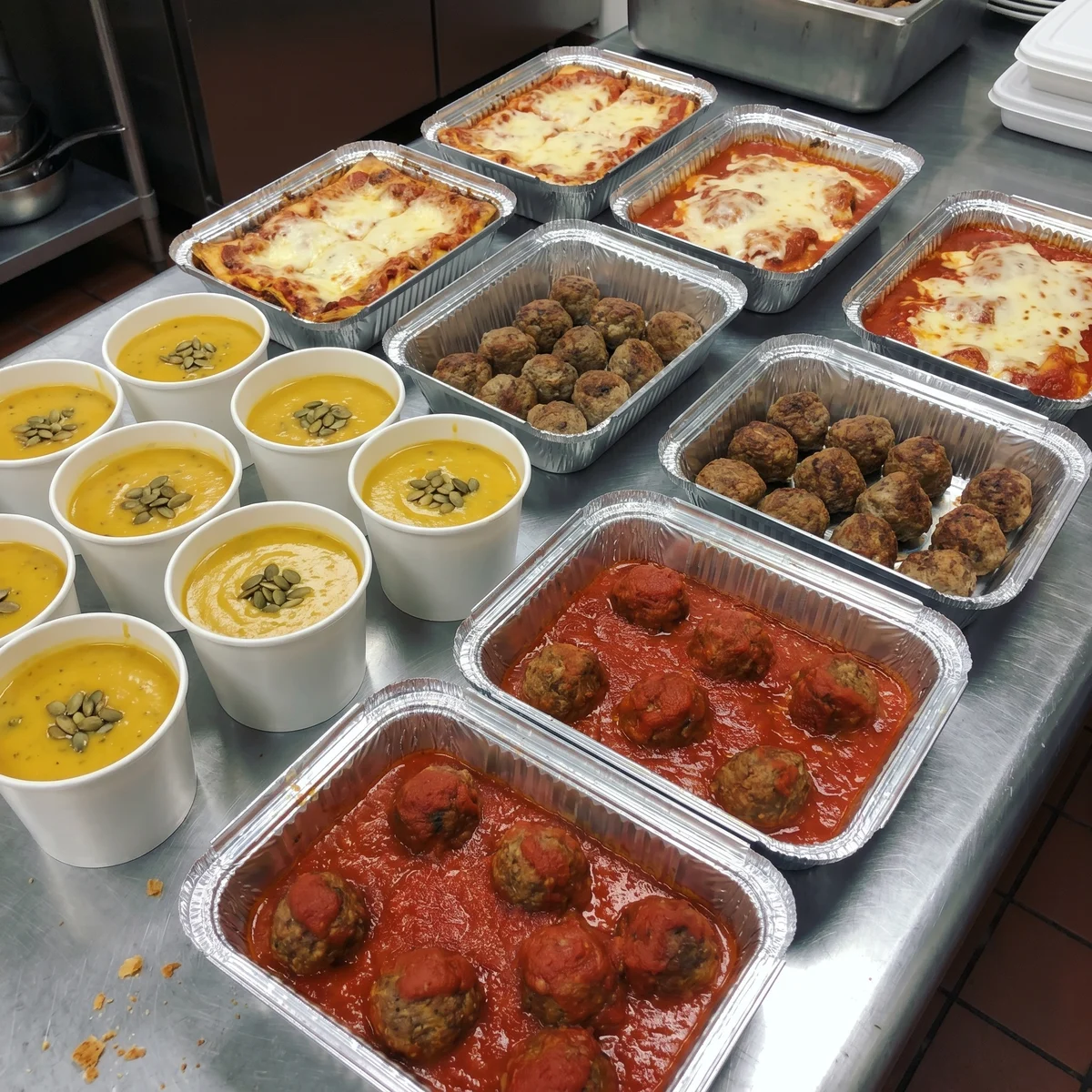 Pratos prontos congelados Lia Toss em marmitas e potes