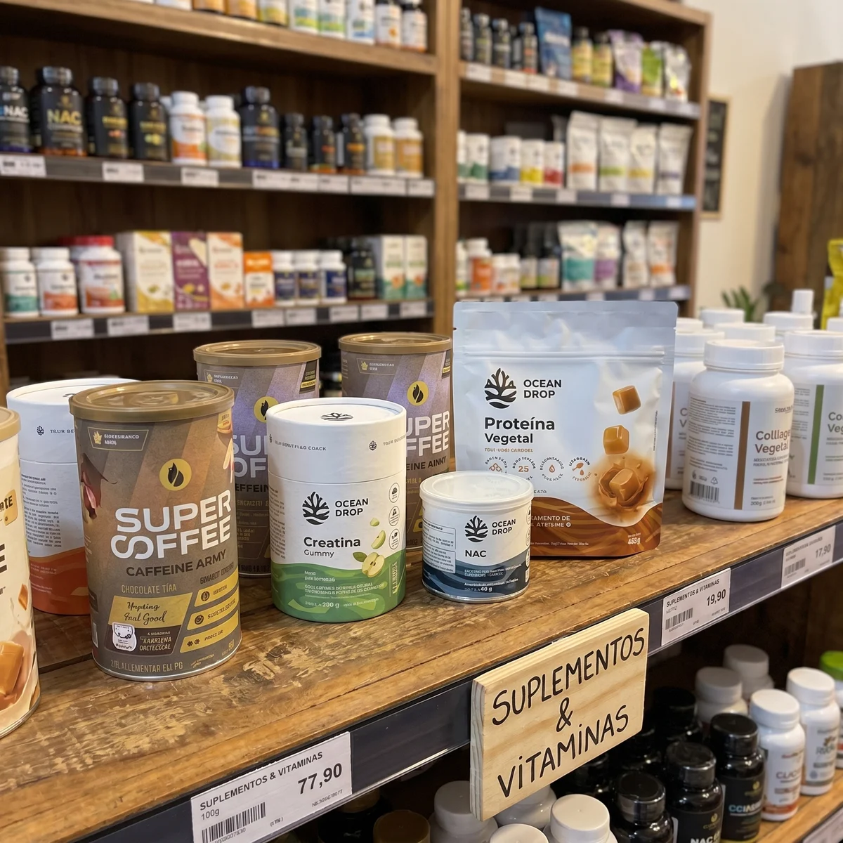 Suplementos e vitaminas selecionados no Emporium Lia Toss